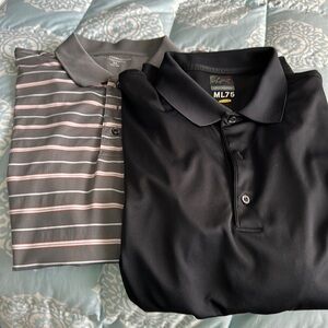 Lot of Two Men’s Size XL Golf Shirts